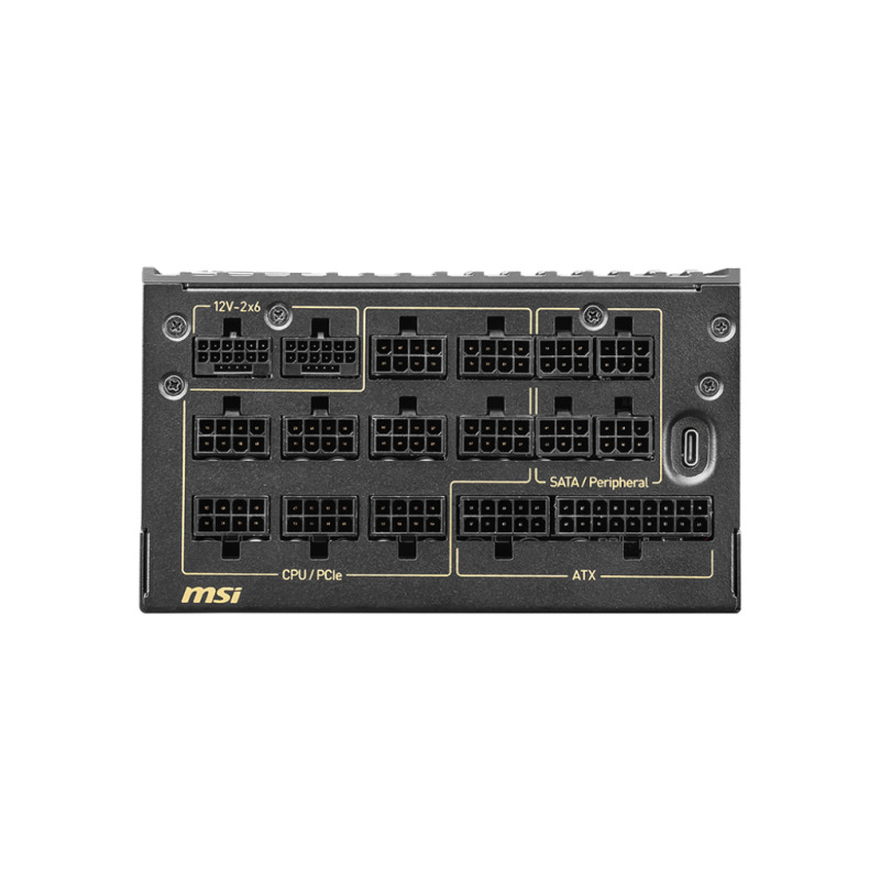 PSU MSI MEG AI1600T PCIE5 1600W 80 PLUS TITANIUM MODULAR image 2